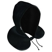 Sealy 후드 여행용 베개 187439, Black