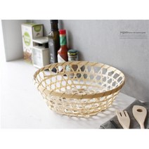 식탁 테이블정리 과일 간식 나무바구니 예쁜정리 스낵 주방 데코 비스킷 간식바구니