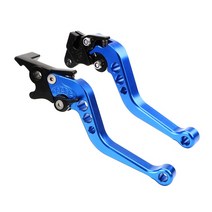 디스크브레이크 오토바이 개조에 적합한 범용 합금 브레이크 핸들 CNC 클러치 드럼 레버 1 쌍, [03] 파란, 03 파란