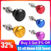 1/2pcs 22mm 알루미늄 푸시 버튼 보닛 후드 핀 잠금 클립 키트 자동차 퀵 릴리스 범퍼 래치 범용