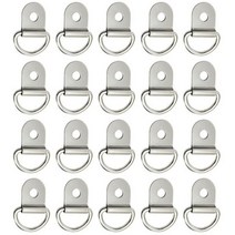 Y4AB 20Pcs D 링 볼트 픽업 침대화물 넥타이 앵커 스트랩 후크 클립 104961, 01 A
