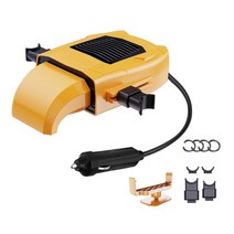 차박 온풍기 자동차 무시동 히터 캠핑용 휴대용 12V 자동차 전기 히터 냉각 데 미스터 성에 제거 장치 150, 03 Yellow Dual Use