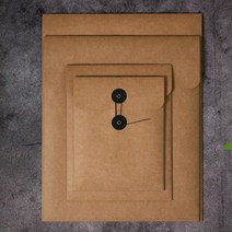 [iswas] [무즈앤뷰즈] 단추 봉투 대 5장, 색상:A4 화이트