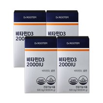 닥터루템 비타민D 2000IU D3 500mg 90정 4박스, 4개