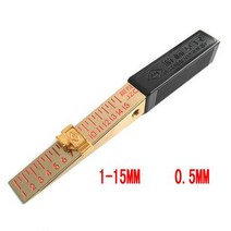 피치 게이지 스크루 1-15m 0.5-10mm 0.4-6mm 0.2-4mm 스테인레스 스틸 웨지 감ler 균열 평탄도 레이아웃 삽입 버니어 캘리퍼스, [03] 0.4-6mmx0.05mm