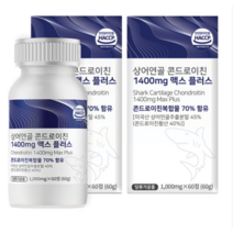 힐링팩토리 상어연골 콘드로이친 1400gmg 60정, 60g, 2개