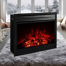 electric fireplace 트라베(매립형) LED예쁜장작불꽃+4평난방전기히터난로온풍기 거실아트홀불멍인테리어조명무드등 유럽풍페치카 엔틱인테리어가구조명 엔틱콘솔, 전기벽난로 트라베(LED조명)