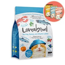 러비어볼 전연령 그레인프리 캣 고양이사료 (치킨/랍스터/연어/청어), 저요저요 60g(랜덤), 러비어볼 캣 치킨&스노우크랩 4.1kg