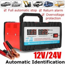 오토바이배터리 자동차 충전 자동복원기 110V220V 12V24V 6400AH 20A 완전 자동 배터리 충전기 휴대용 오토바이 전원 공급 장치, US plug