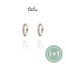 [1+1] 테테 14K 하프라운드 투링 피어싱