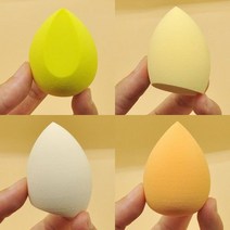 new 뷰티 에그 메이크업 블렌더 화장품 퍼프 스폰지 쿠션 파운데이션 파우더 미용 도구 여성 액세서리, 4pcs yellow