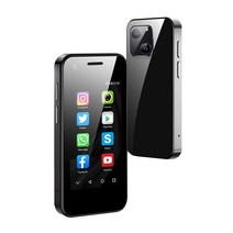SOYES XS13 PRO 미니 안드로이드 스마트폰 3D 글라스 듀얼 SIMTF 카드 슬롯 5MP 카메라 구글 플레이 스토어 소형 휴대폰, 블랙