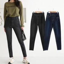 여성 2색 데님 스판 데일리 슬림핏 스키니 청바지 2xf 여자 진 팬츠 청코디 청패션