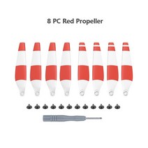 DJI 미니 3 프로 프로펠러 홀더 가드 필름 안경 랜딩 기어 조이스틱 모터 커버 드론 액세서리, [12] 8 PC Red