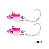 블랙 미노 지그 헤드 낚시 루어 소프트 파이크 5g/12g/ 25g 배스 미끼 보트 코드 seabass Zand146489, 90mm jig head 25g, 009
