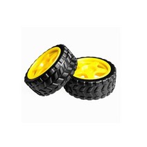 10 Pcs Rubber DC Drive Gear Motor Wheel Tyre Tire for Smart Robot Car Wheels Chassis Accessories Whe, 한개옵션0