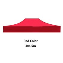 자바라 접이식 소형 휴대용 야외 방수 그늘막 천 UV 보호 커버 프레임 포함 안함 지붕 옥스포드 차단, 13 3x4.5m Red