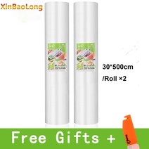 업소용 음식 진공 포장기 실링기 자동실링기 진공 실러 식품 용 가방 12 + 15 20 25 30cm * 500cm/1500cm, 05 30-500cm-2pcs