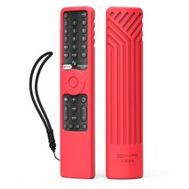 실리콘 원격 Xiaomi P1 Mi TV A2 58 55 50 43 32 P1E55 BT 음성 빛나는 제어 커버 XMRM-19 스틱 86", 05 Red-No luminous