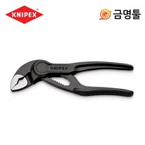 크니펙스 87 00 100 BK 워터펌프플라이어 4인치 최대벌림28mm 첼라, 1개