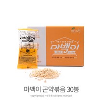DELIVE 마백이 곤약볶음(20gx30봉) 포만감좋은 식사대용 건강간식 뻥과자 곤약쌀과자