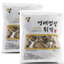 영양 명태껍질튀각 500g x 2봉 황태껍질튀각 밥반찬 술안주, 2개