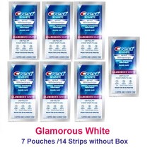치아 미백제 크레스트 3D 매력적인 Whitestrips-전문적인 효과 치아 미백 치과 화이트 키트 30 분 하얀 통, 01 7pouch, 01 7pouch