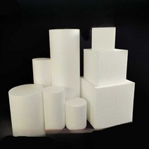 고밀도 EPS 조각 원기둥스티로폼 맞춤제작 사각 원형 원통 스티로폼, 25K 고밀도 50x50x20cm 1개