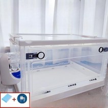 루디아픽 강아지산소방 가정용 고양이 휴대용산소발생기 강아지코막힘, 화이트소형(연결밸브+패드)