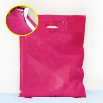 (당일발송) 핑크 접착 PE 링봉투 접착식 비닐 쇼핑백 보안용 쇼핑봉투, 50매