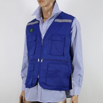 자원봉사조끼 파란색 행사조끼 T/C조끼 ITR-v13a