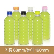페트병 (단단해진)신형 500ml 30파이 생수원형(A)-, 연두, 1개