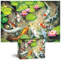 토이앤퍼즐 스페셜아트 콜렉션 1000조각 행복 연꽃잉어(T-A10-1028)