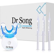 셀프치아미백 Dr Song 치아 미백 키트 3X 주사기 35% Carbamide Peroxide 라이트 트레이