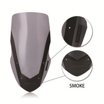 [해외]Yamaha NMAX155 NMAX125 오토바이 액세서리 앞 유리 윈드 실드 디플렉터 윈드 실드 스크린 NMAX 155 125 2016-2018, 연기 색깔