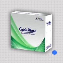 케이블메이트 CAT6 UTP 100M 블루 단선 랜케이블 랜선 제작용