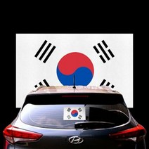 태극기 스티커 대형 1장, 단품