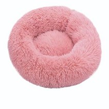 고양이 숨숨집 키튼박스 보온집 텐트 라운드 고양이 침대 슈퍼 소프트 롱 플러시 96, 60cm, 분홍