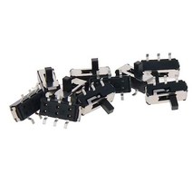 토글스위치 Fielect Toggle Switch 저전류 Toggle Switch Contact Type/2P2T 2 Positions 6-Pin 50V 0.5A Kno, 6핀 3mm 50개 006-6