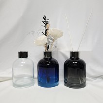 블룸 디퓨저용기 3color 200ml / 모던한 쉬크 심플한 디자인 유리병 디퓨저용기/방산시장 /디퓨저용기 유리화병 카페인테리어소품 디퓨져재료, 블루