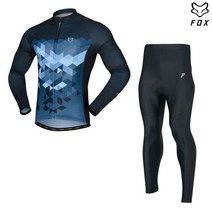 폭스라이더스 폭스 긴팔2103+9부바지 싸이클 자전거 복장 의류 세트