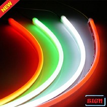 12V 아이라인용 실리콘 면발광 LED바 60cm, 블루LED, LED면발광