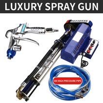 페인트건 스프레이건 다기능 퍼티 파우더 에멀젼 외부 벽 리얼 스톤 기계 분당 18L, 5.Luxury spray gun - 미국 플러그