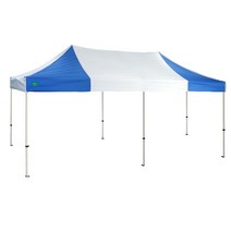 [푸른숲캐노피] 25년 업력 국산 포스코스틸 공장직판 행사용천막, 흰색+녹색, 2.4x4.8m, 알루미늄