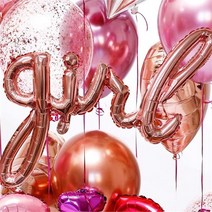 파티생각 걸호일풍선 흘림체, 단품/free