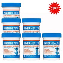 Inner Health Plus Double Strength 30 Capsules 이너헬쓰 플러스 2배 강도 500억 프로바이오틱스 30정, 6개