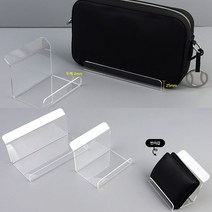 핸드백진열대 가방 지갑 책거치대 투명 아크릴진열대 아크릴받침대 업소용 매장 상품, 중