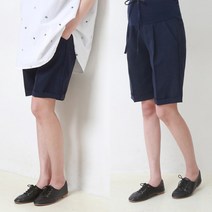 [스위트플러스] 임부복 썸머쿨링 주름 반바지 임산부 슬랙스 팬츠