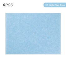 방음보드 흡음 차음 패드 TOUO-방음 벽 패널 6 개 단열 흡수 재료 도어 씰 스트립 스튜디오 사운드, [01] Rectangle, [25] 37 Light Sky Blue, [04] 1.2cm Super Density