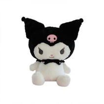산리오대형인형 큰 크기 산리오 쿠로미 Peluche 장난감 멜로디 인형 소녀의 방 장식 침대 옆 베개 소파 쿠션 소녀를 위한 크리스마스 선물, [03] 63cm, [01] 쿠로미